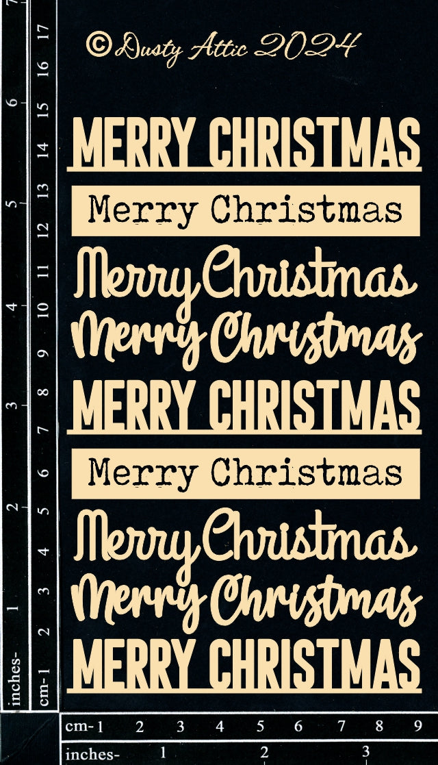 Dusty Attic - Chipboard - Card Sentiment #12