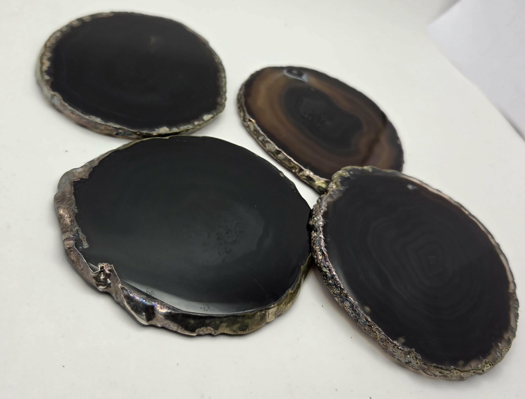 Agate Coaster Set - Earthy