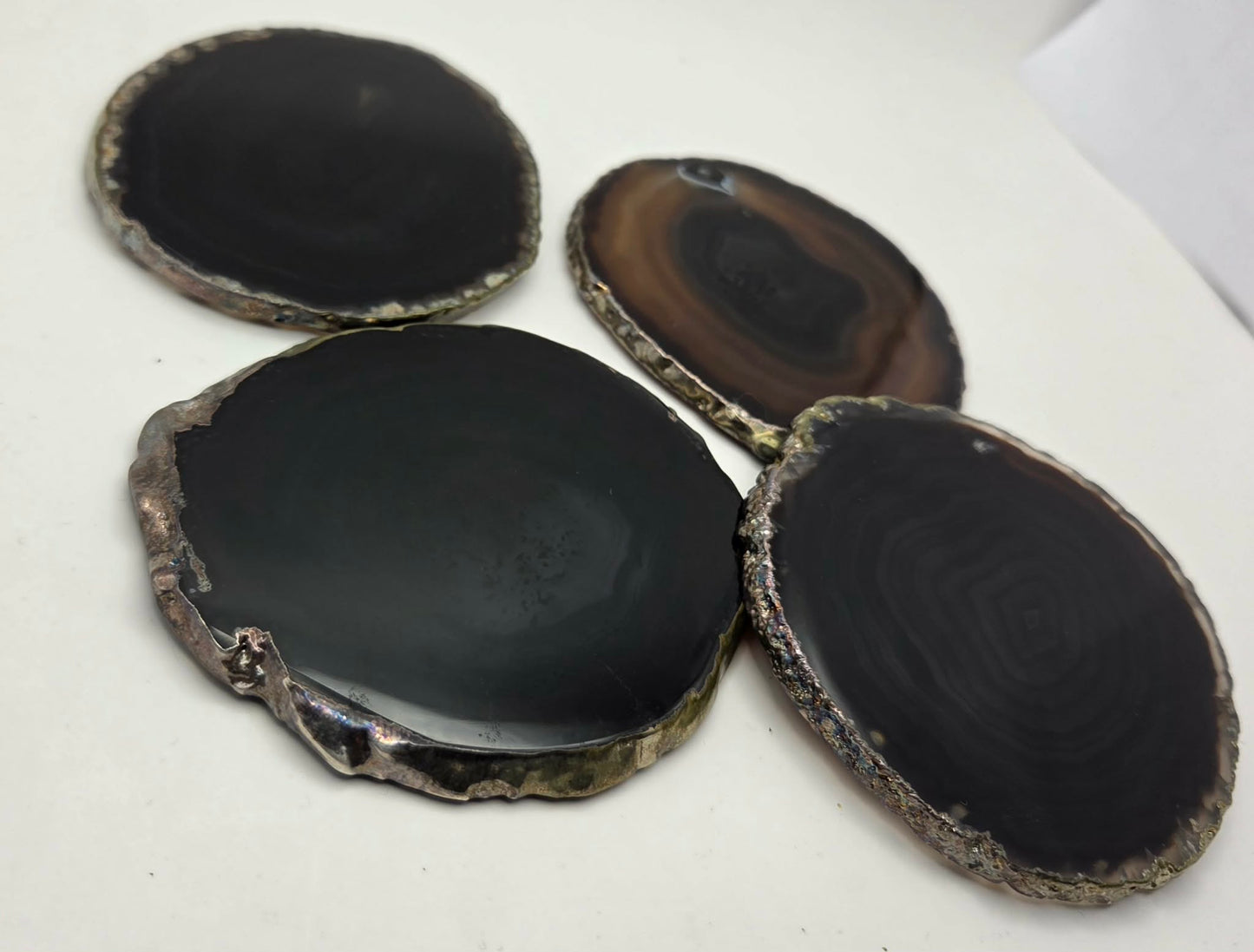 Agate Coaster Set - Earthy