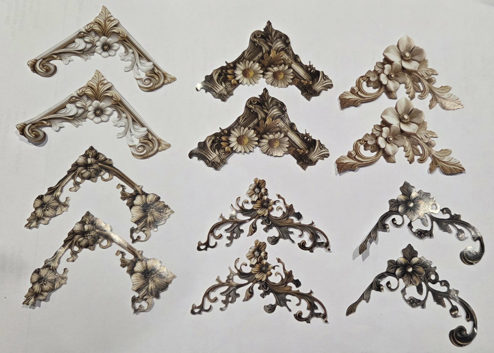 Paper Stickers - Ornate Photo Corners