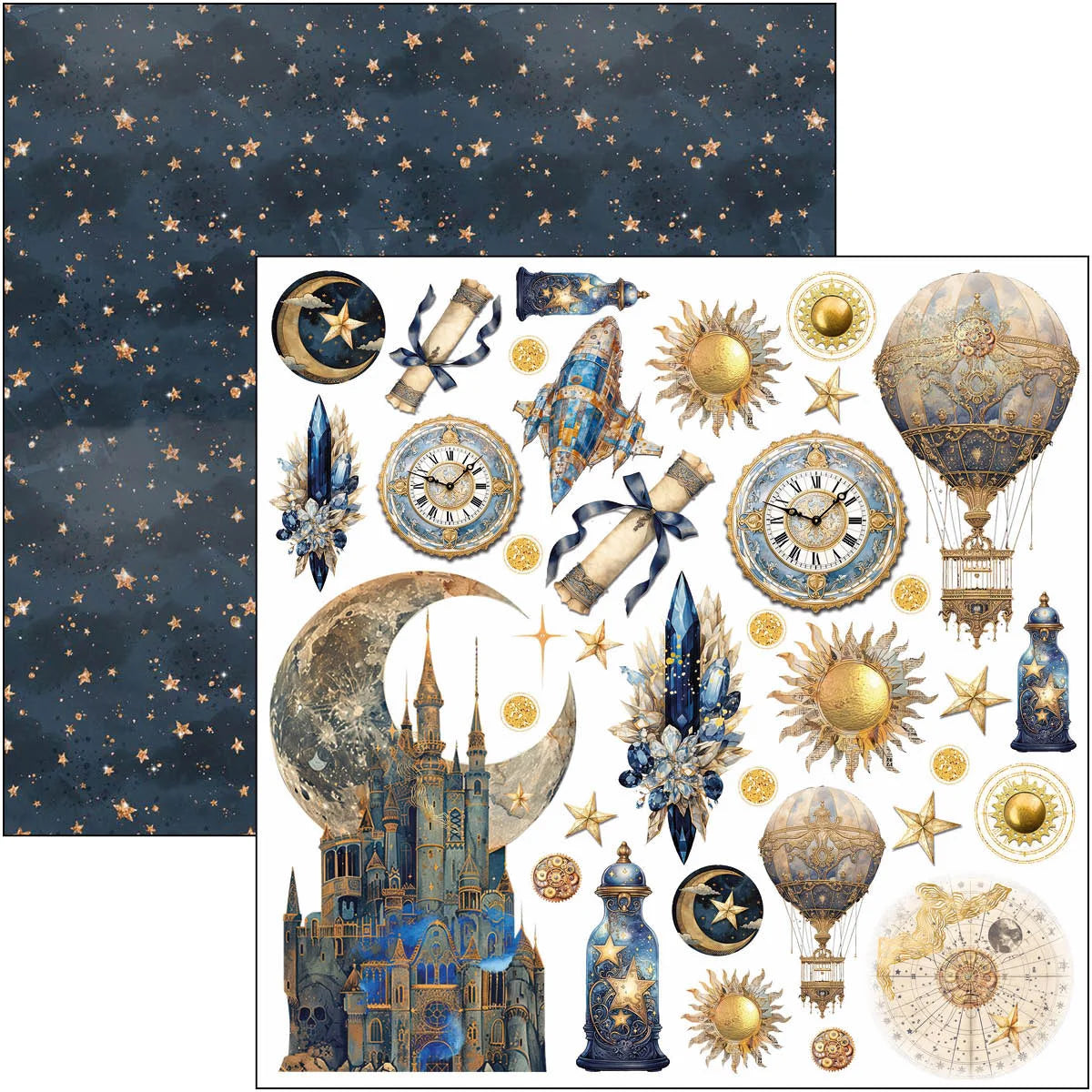 Ciao Bella -  Celestial Fussy Cut Pad 6x6 24/Pkg