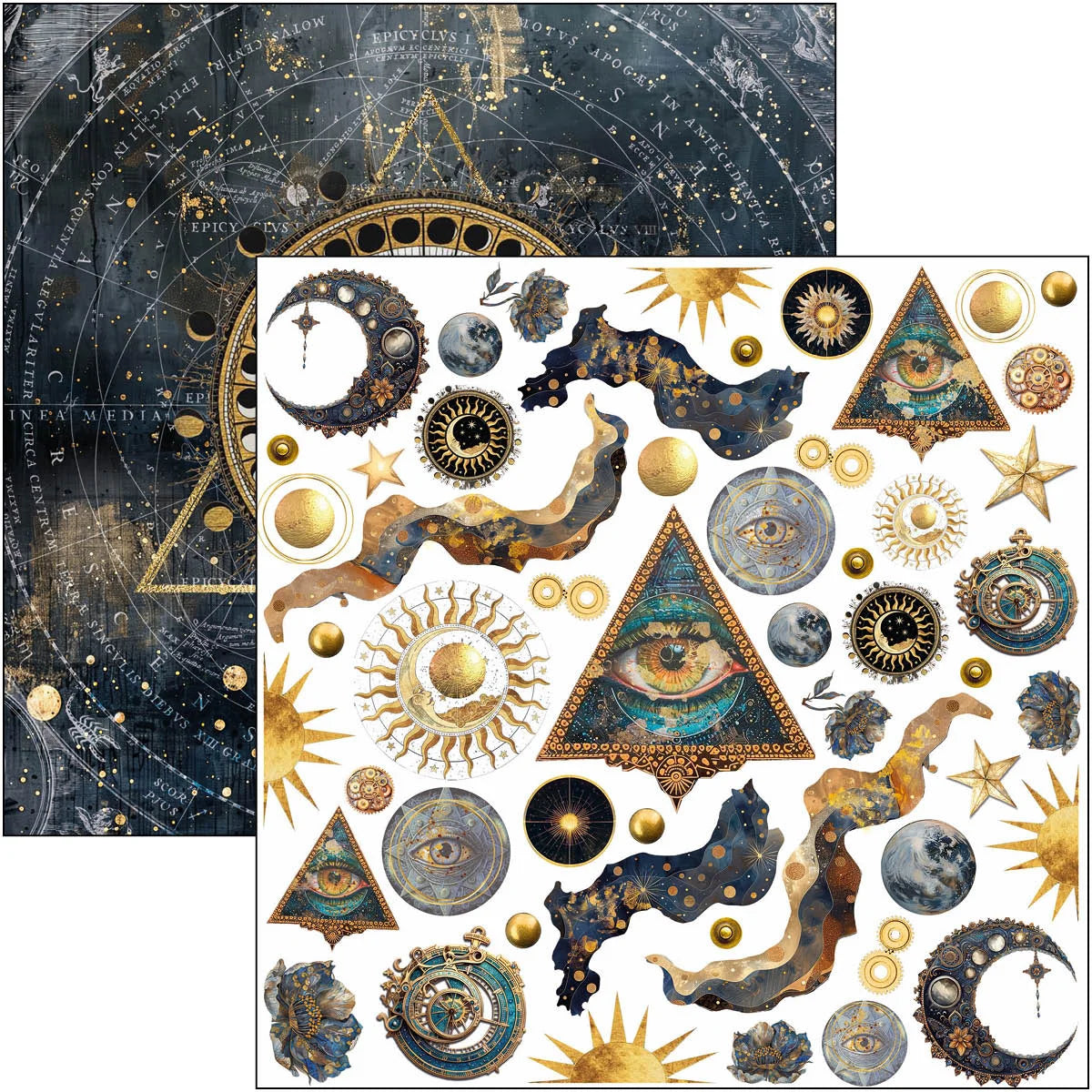 Ciao Bella -  Celestial Fussy Cut Pad 6x6 24/Pkg