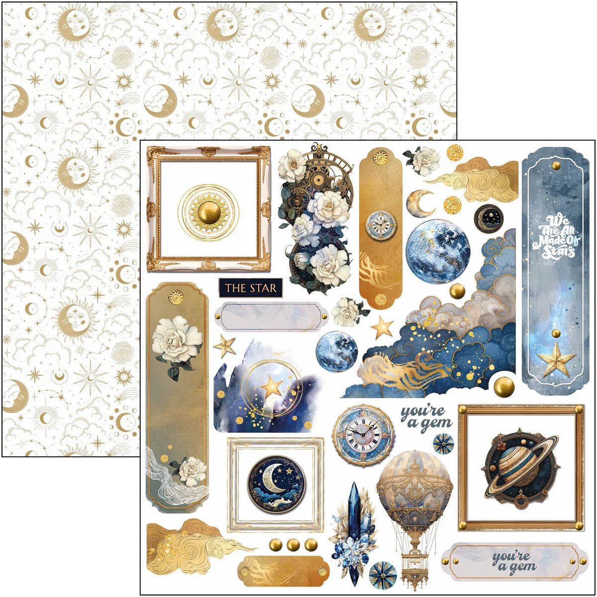 Ciao Bella -  Celestial Fussy Cut Pad 6x6 24/Pkg