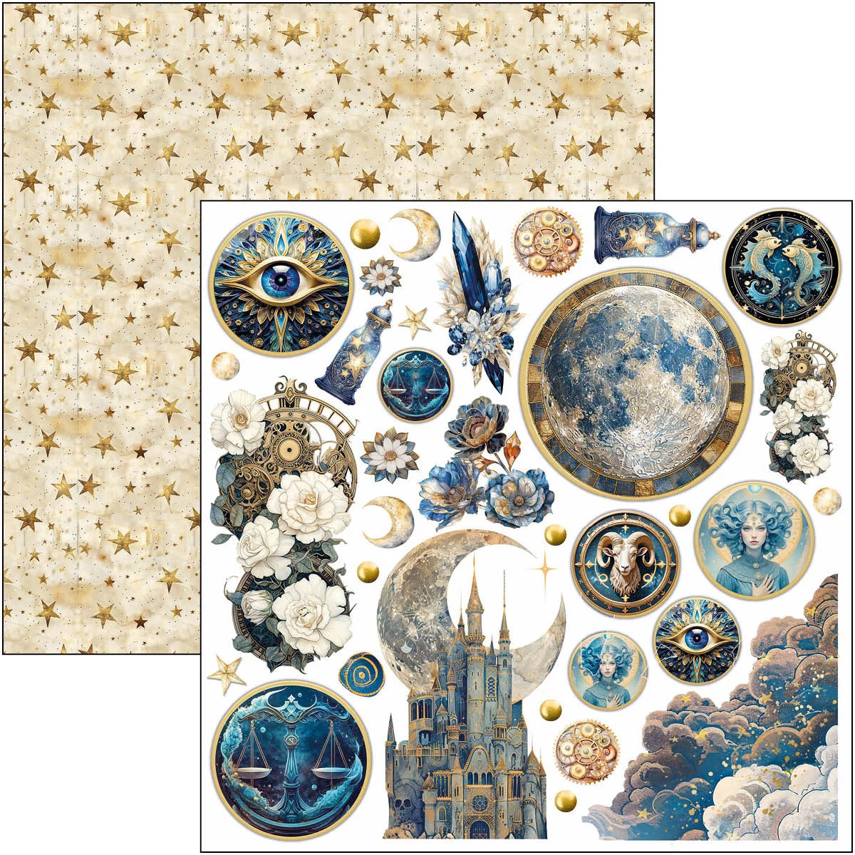 Ciao Bella -  Celestial Fussy Cut Pad 6x6 24/Pkg