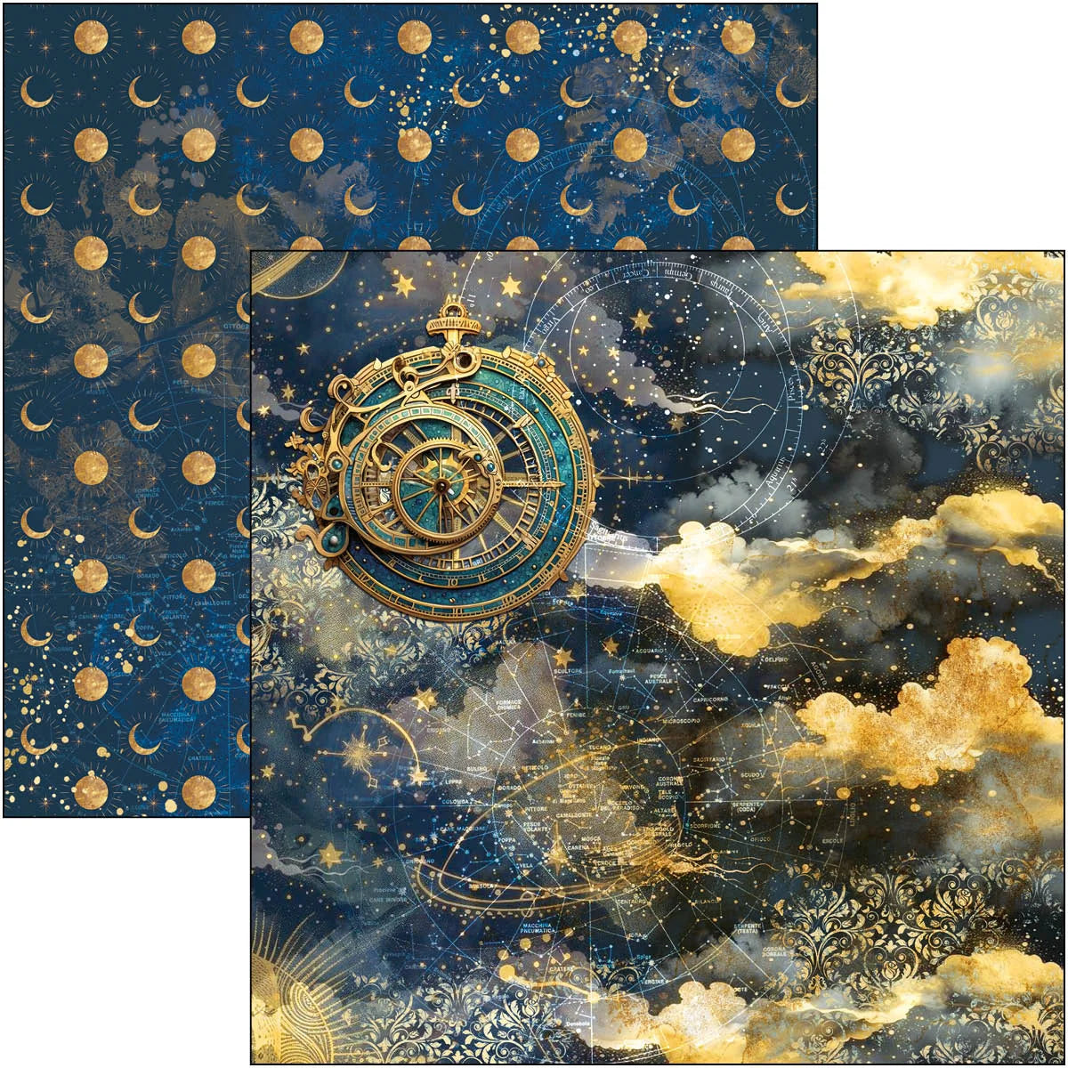 Ciao Bella -  Celestial Paper Pad 12x12 12Pkg