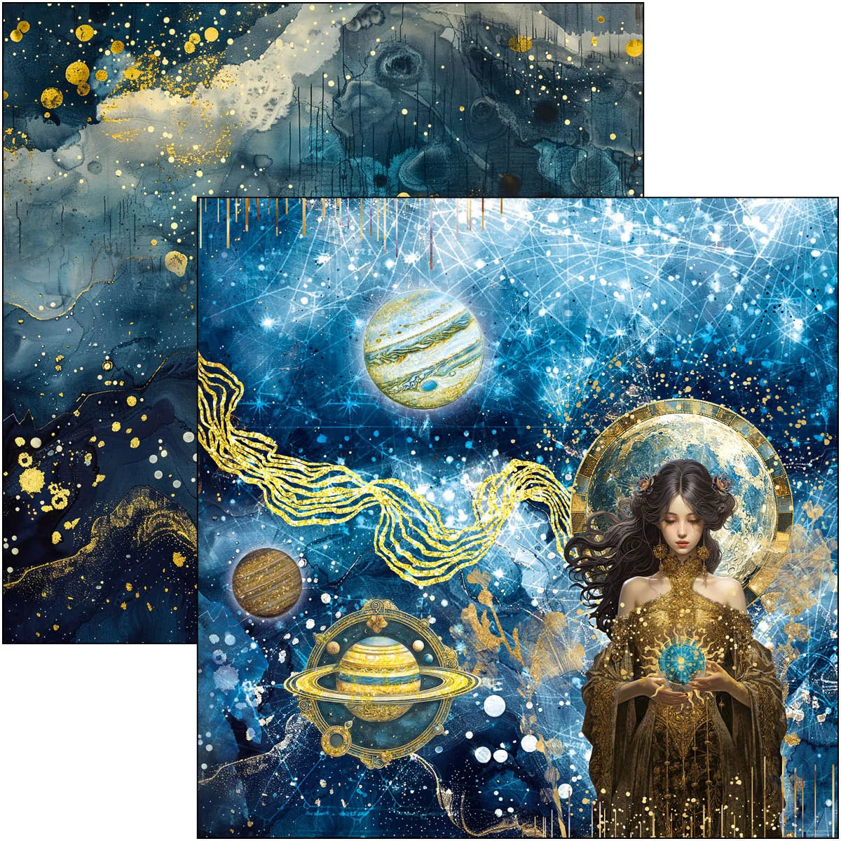Ciao Bella -  Celestial Paper Pad 12x12 12Pkg