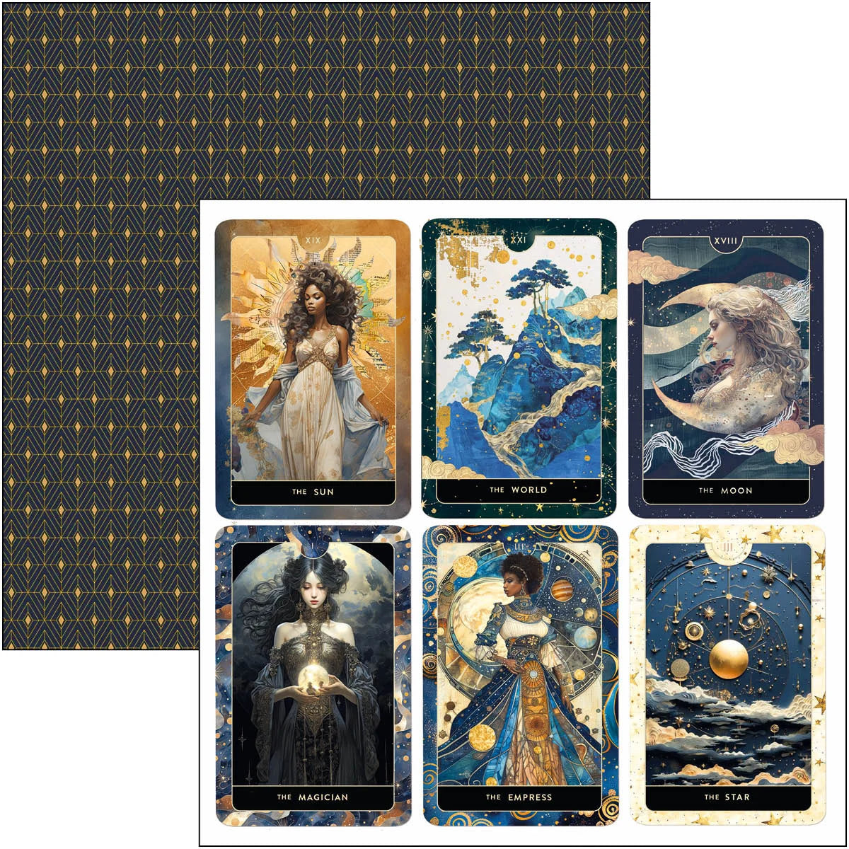 Ciao Bella -  Celestial Paper Pad 12x12 12Pkg