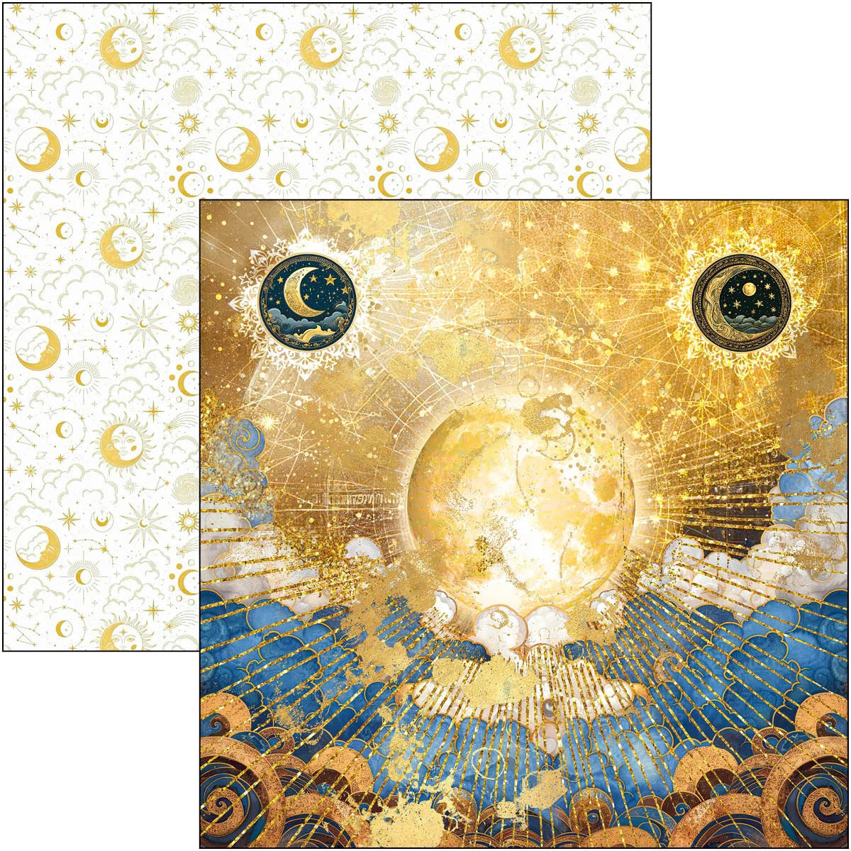 Ciao Bella -  Celestial Paper Pad 12x12 12Pkg