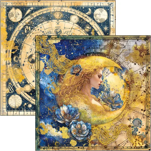 Ciao Bella -  Celestial Paper Pad 12x12 12Pkg