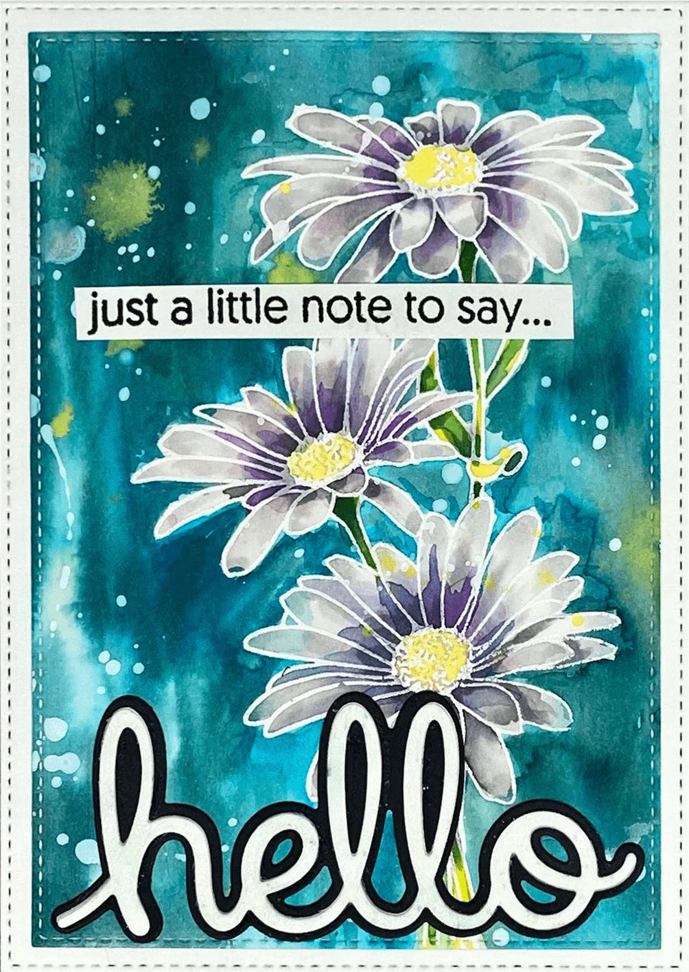Paper Rose -  Clear Stamp Set - Daisy Bouquet 4x6 Set