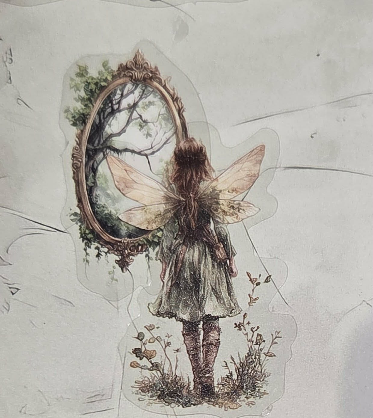 Clear Stickers -Fairy Forest  20pc
