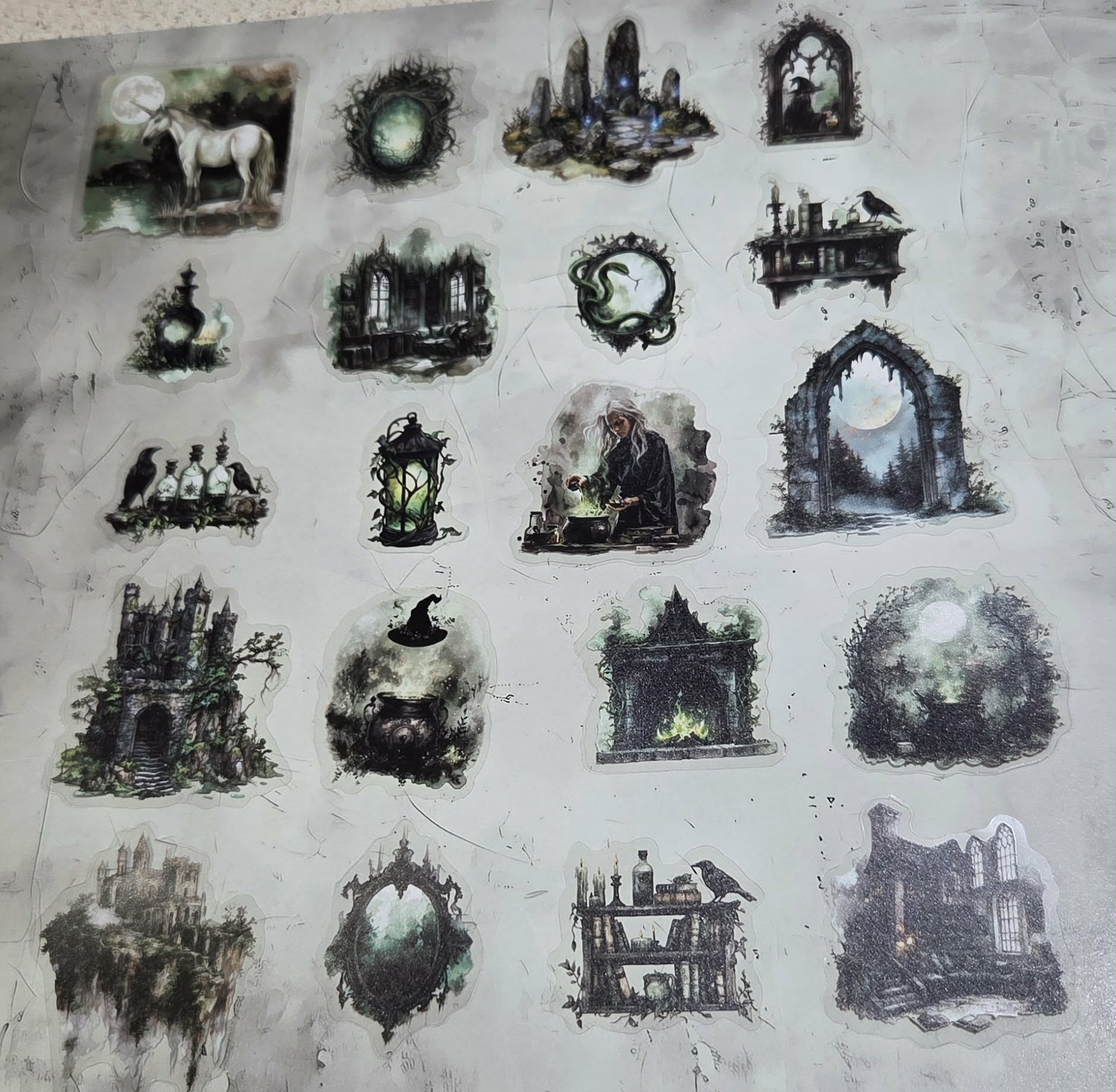 Clear Stickers - Enchanted Forest  20pc