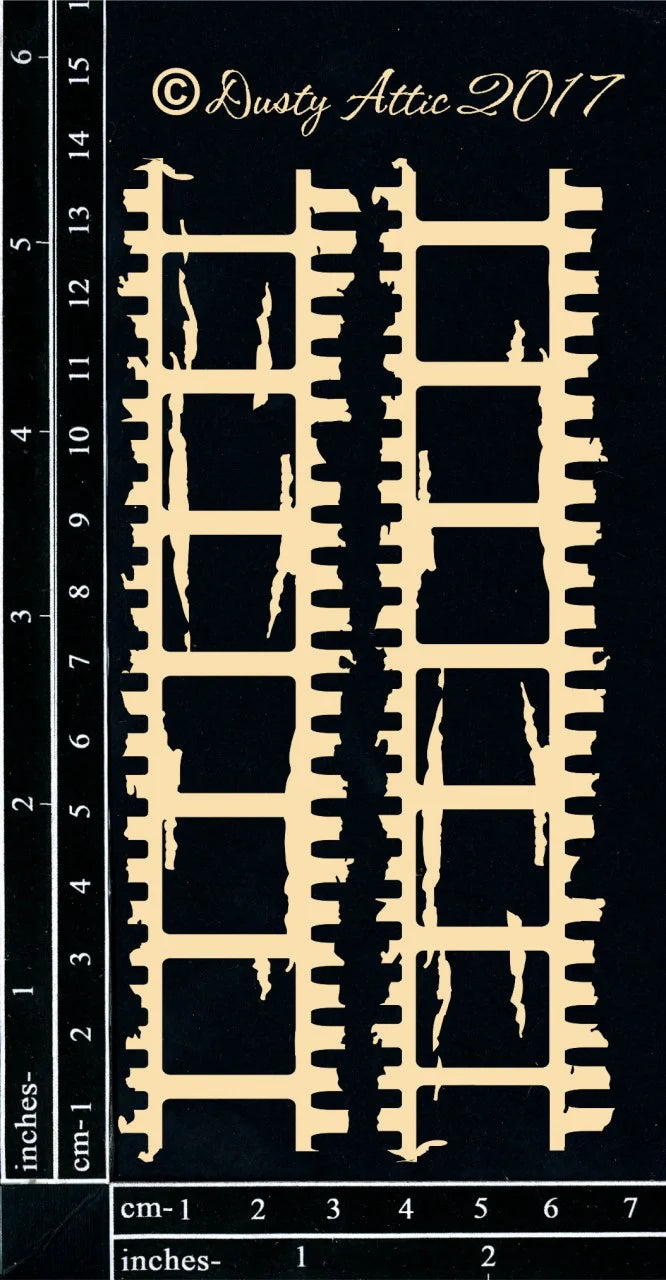 Dusty Attic - Chipboard - Distressd Filmstrip