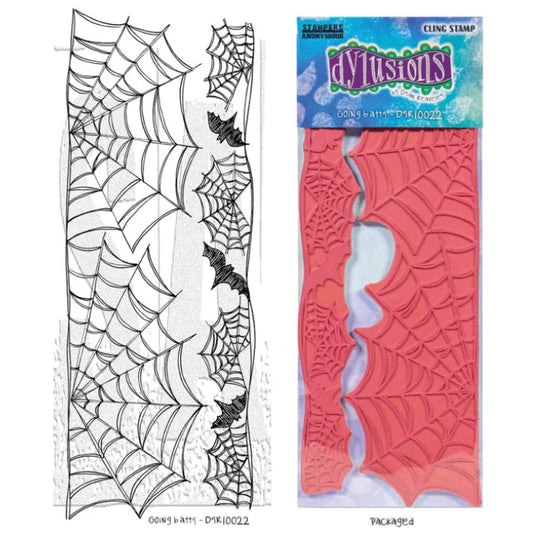 Stampers Anonymous - Dylusions Cling Stamp - Going Batty 