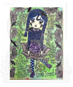 Stampers Anonymous - Dylusions Cling Stamp - Going Batty 