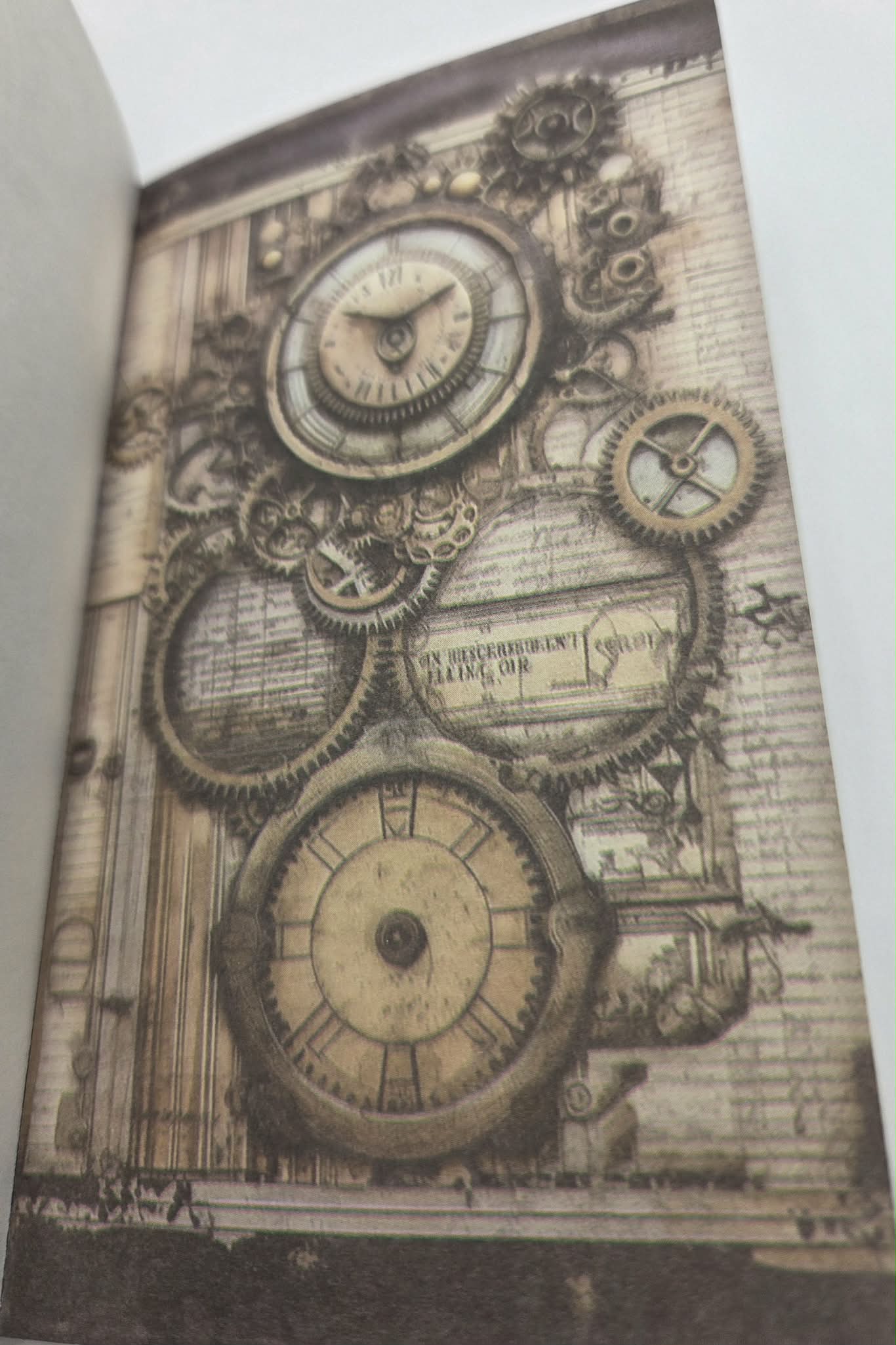 Mini Background Pad - Rustic Clocks