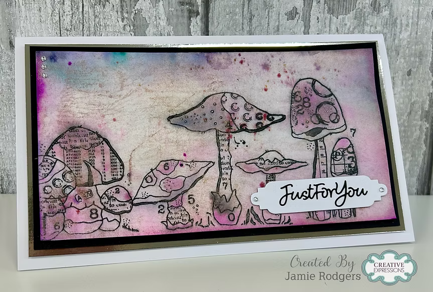 Woodware -Mushrooms - Clear Stamp Set