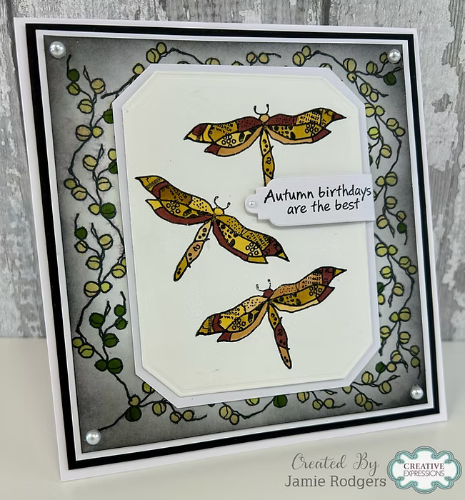 Woodware -Autumn Borders Clear Stamp Set