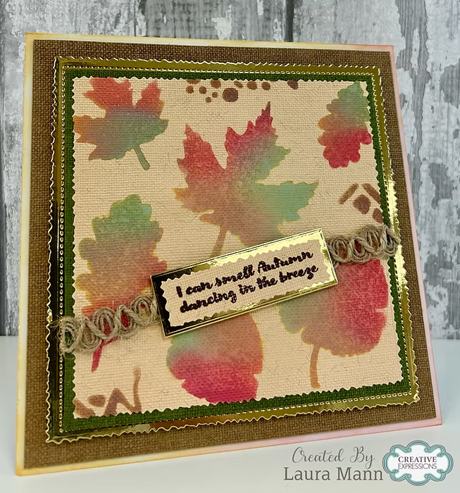 Woodware -Tattered Leaves - Stencil