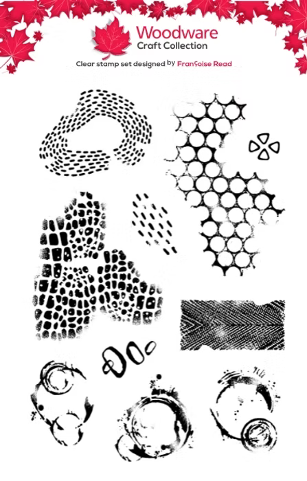 Woodware - Texture Samples - A6 Clear Stamp Set