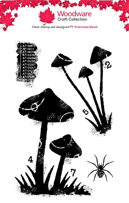 Woodware -Fungi Clear Stamp Set