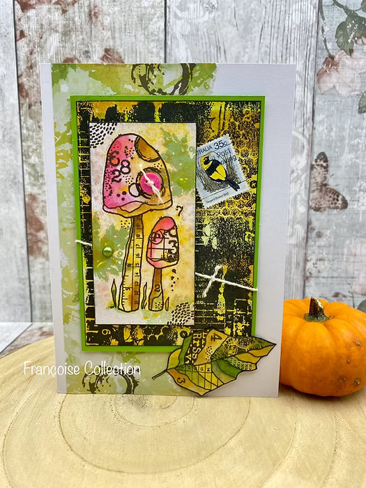 Woodware -Mushrooms - Clear Stamp Set