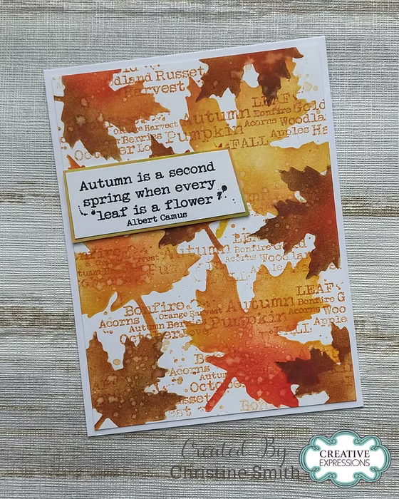 Woodware -Tattered Leaves - Stencil