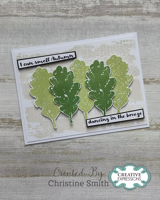 Woodware -Dried Leaves Clear Stamp Set