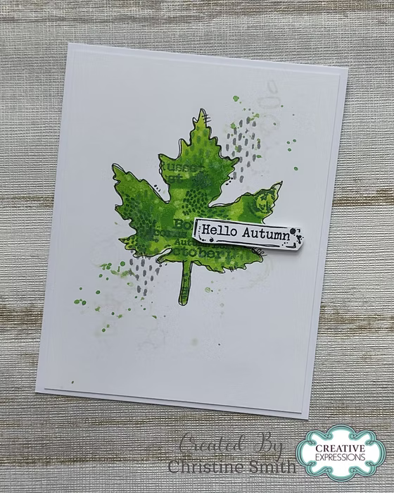 Woodware -Tattered Leaves - Stencil