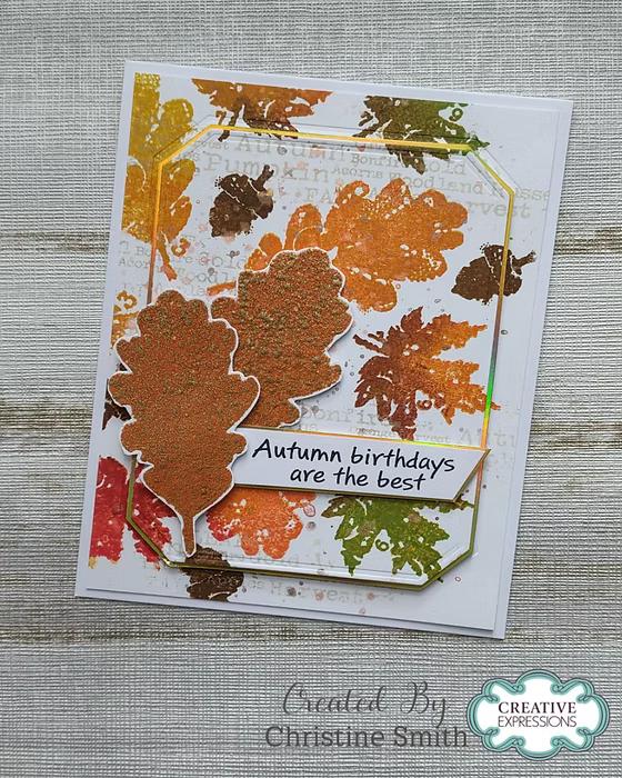 Woodware -Dried Leaves Clear Stamp Set