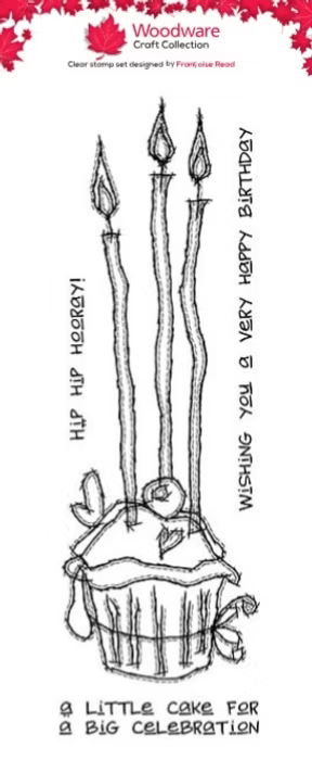 Woodware - Tall Candles Clear Stamp Set