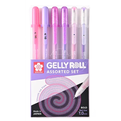 Sakura Gelly Roll - Pink & Purple Assorted 6pc