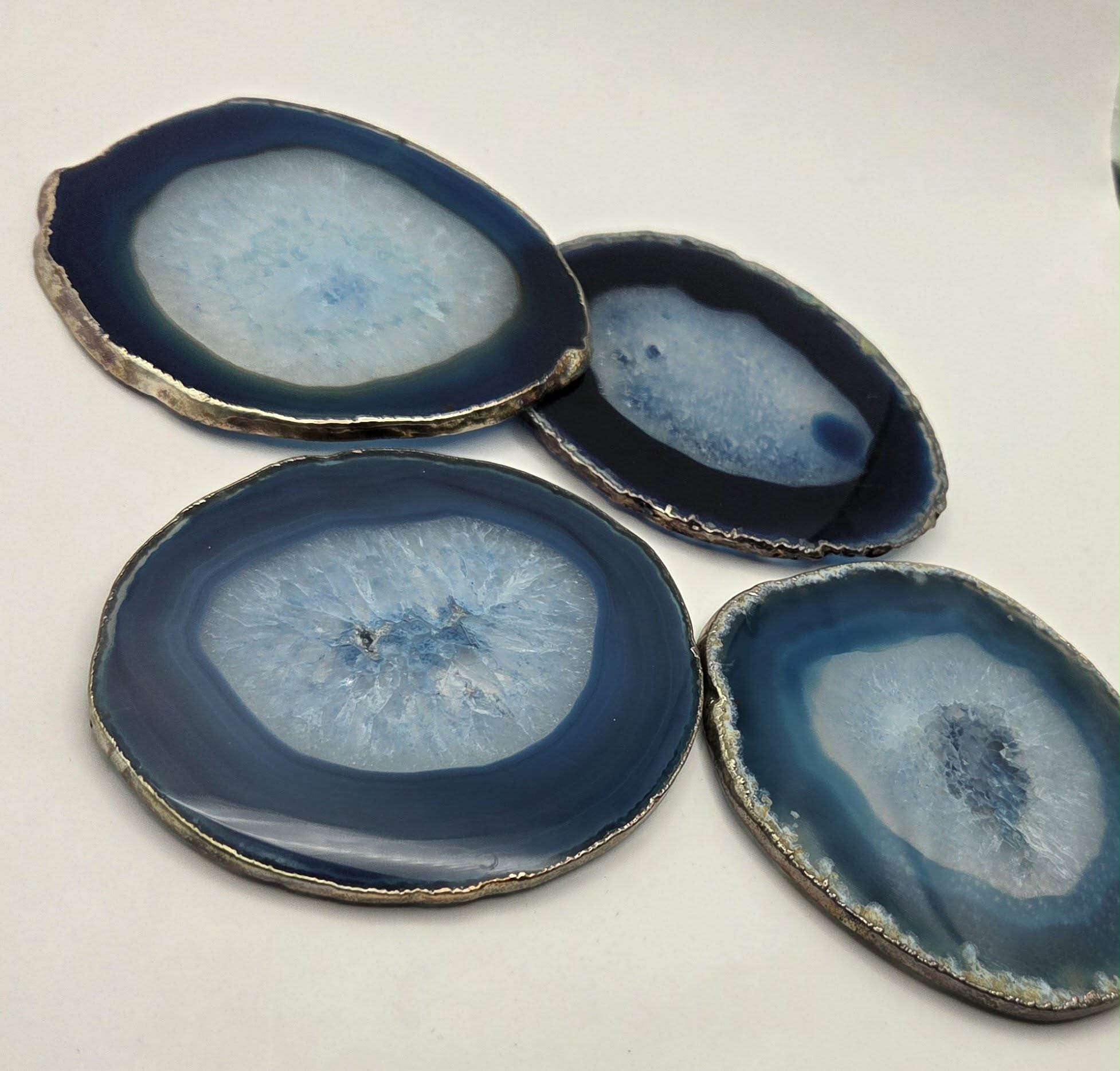 Agate Coaster - Blue