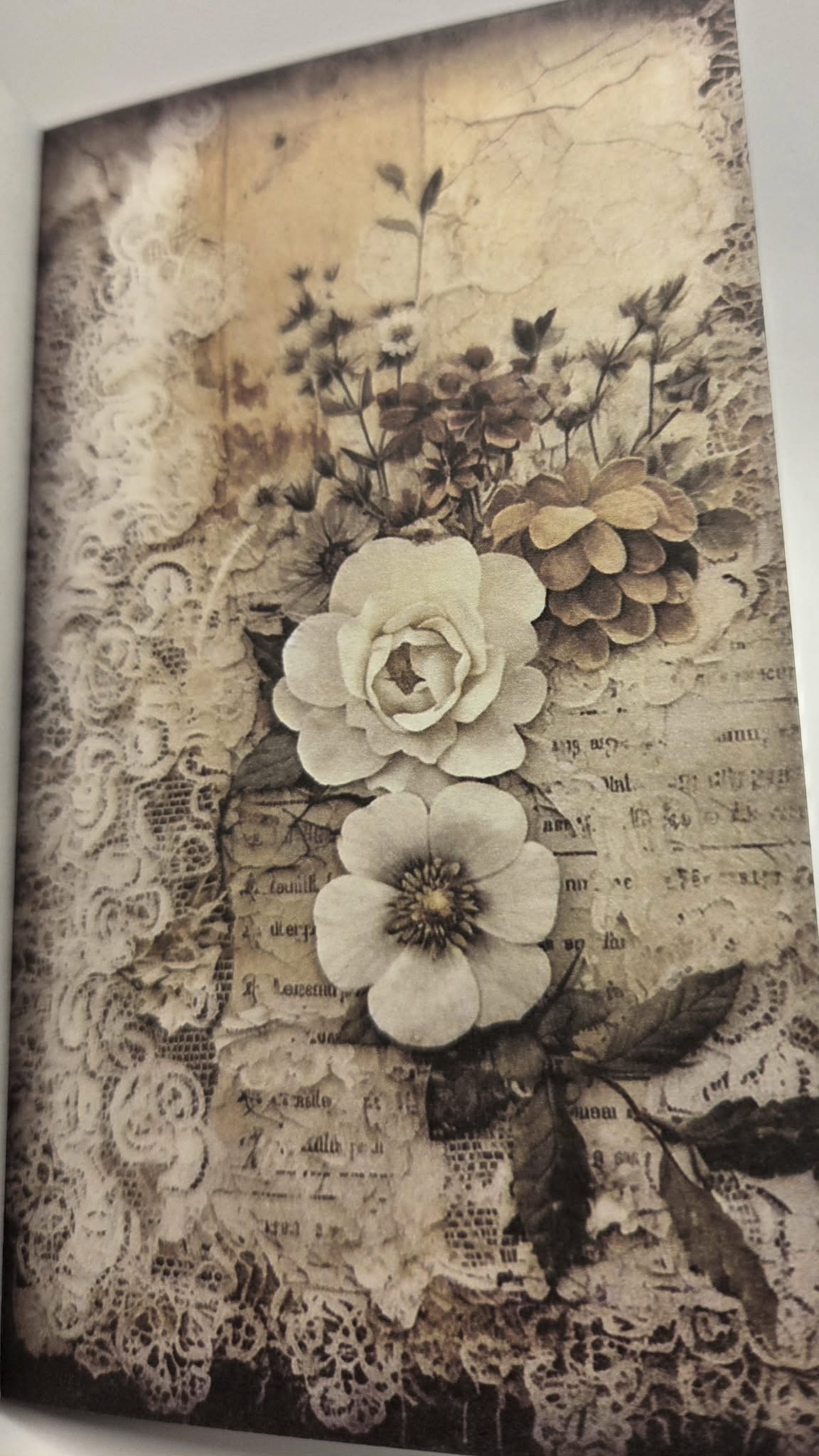 Mini Background Pad - Rustic Floral
