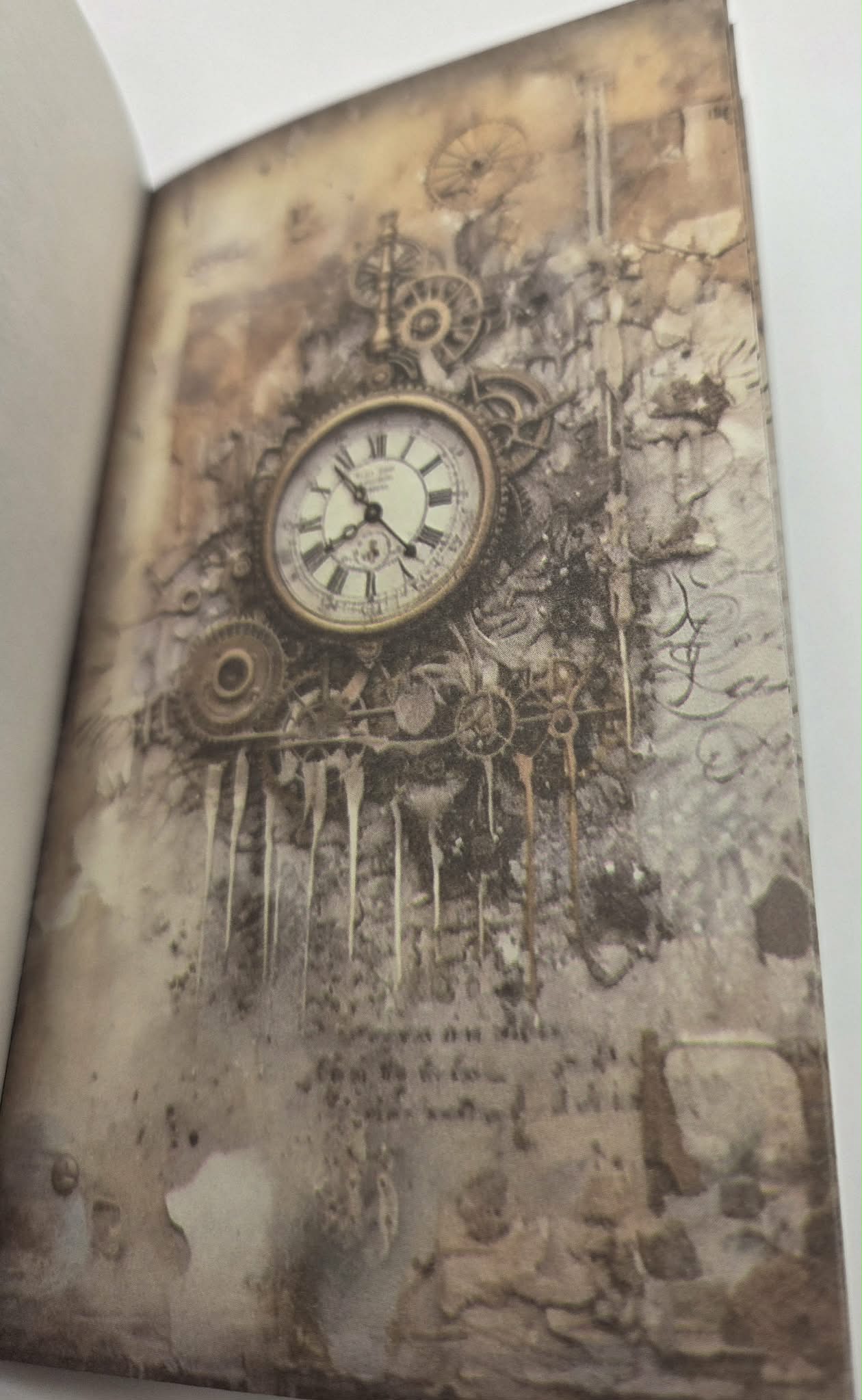 Mini Background Pad - Rustic Clocks