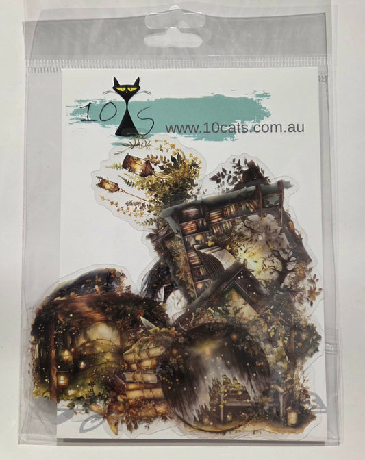 Clear Stickers -Whimsical Forest  20pc