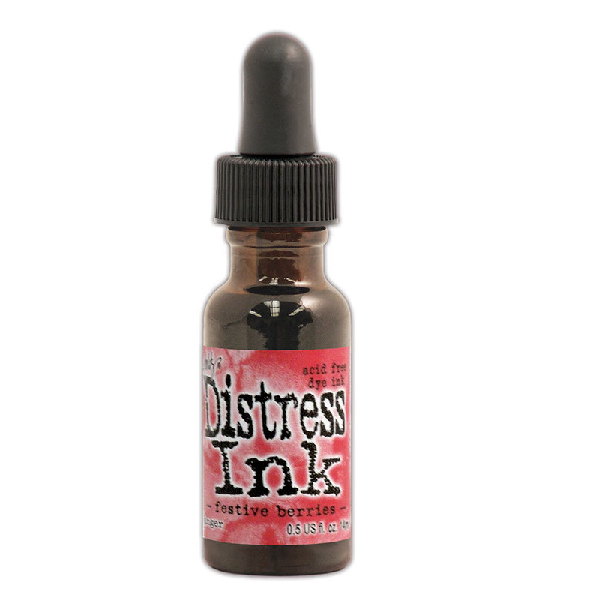 Tim Holtz Distress Ink Pad Re-Inker -  Festive Berries