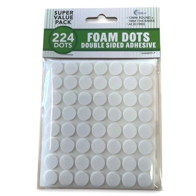 Double Sided Adhesive Foam Dots 1mm Thick