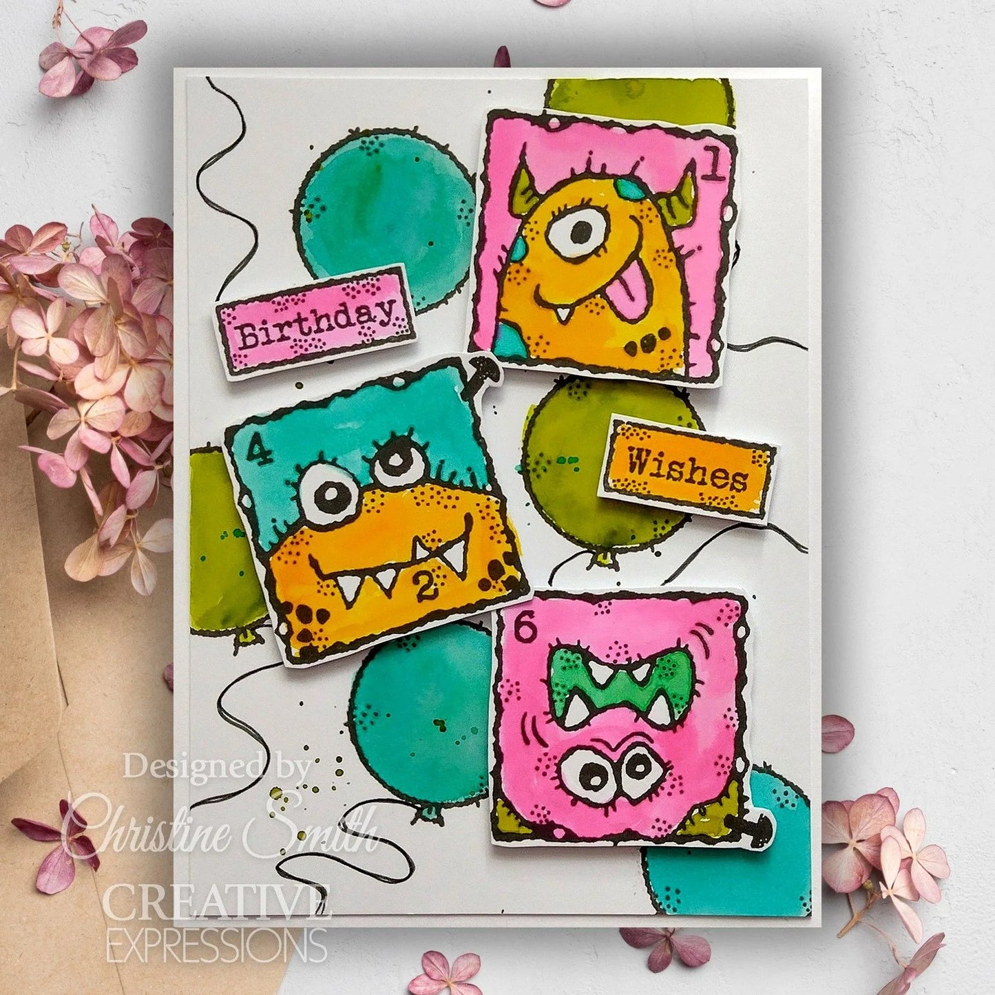 Woodware Craft Collection - Birthday Tape Words