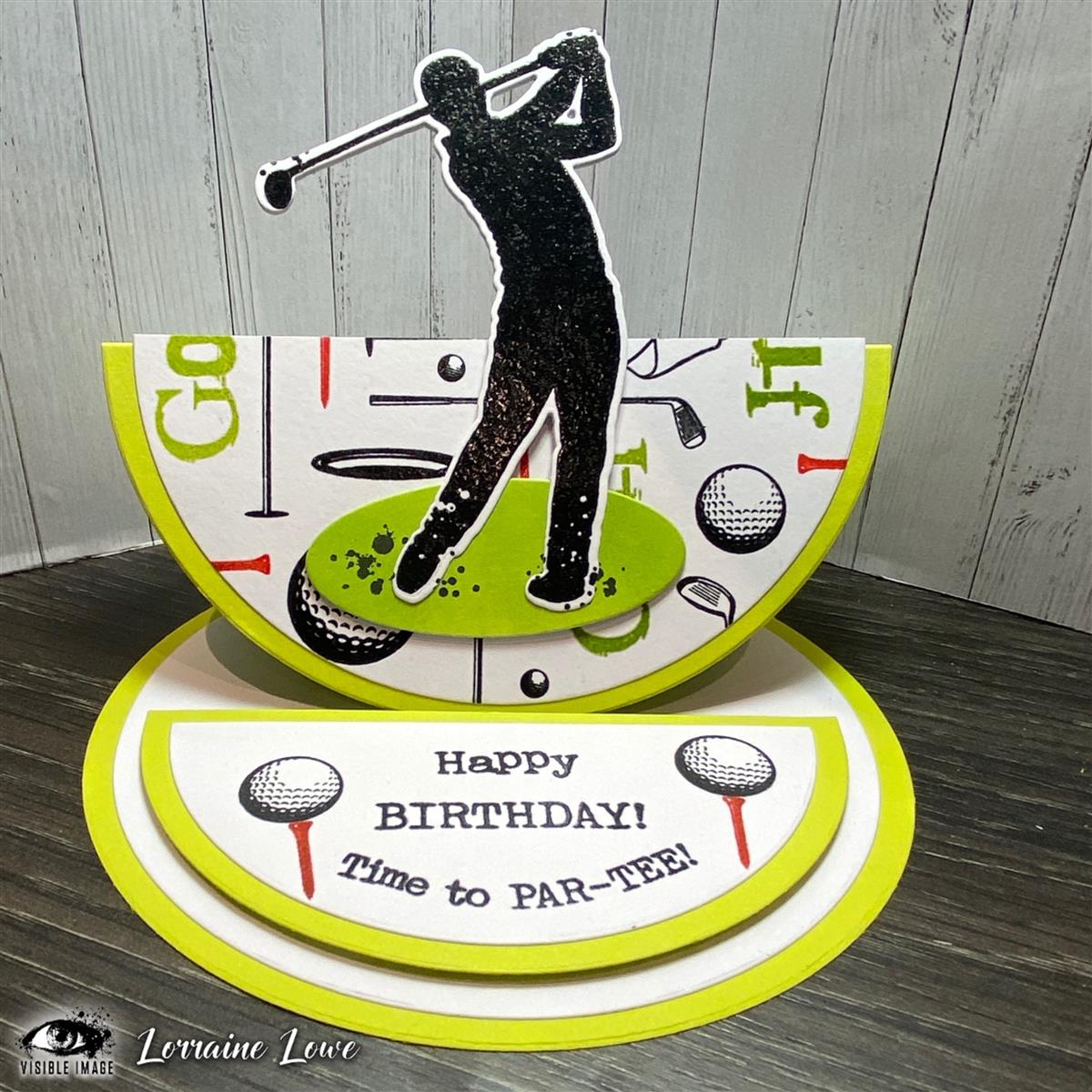 Visible Image clear stamps - Time To Par Tee