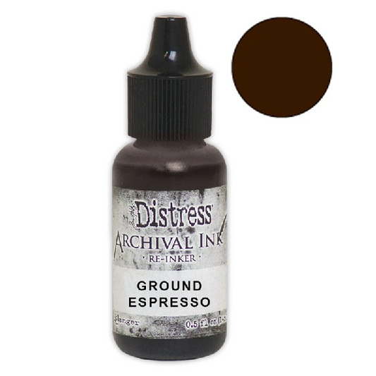 Ranger Distress Archival Ink - Re-Inker Ground Expresso