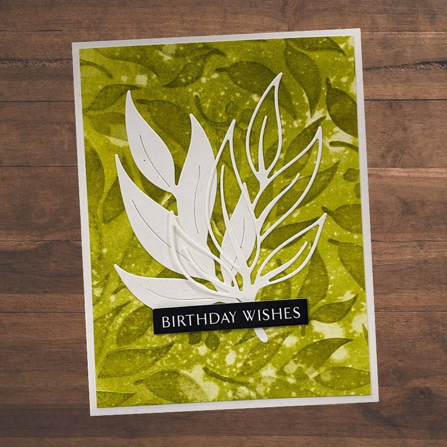 Paper Rose -  Metal Cutting Die - Gum Leaves