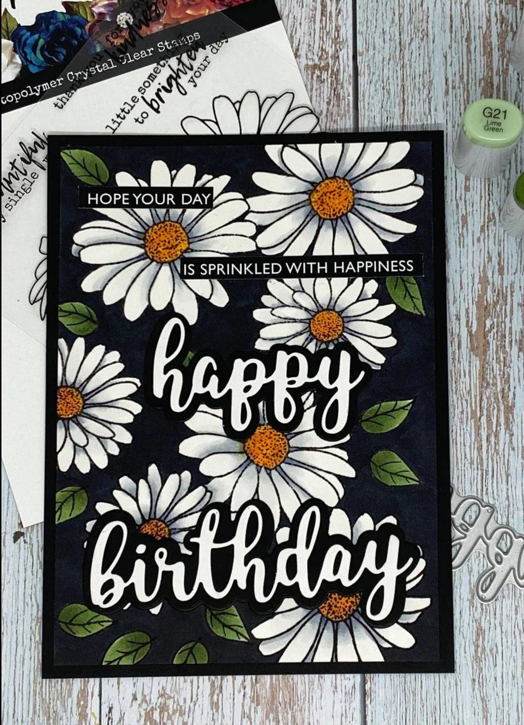 Paper Rose -  Metal Cutting Die - Happy