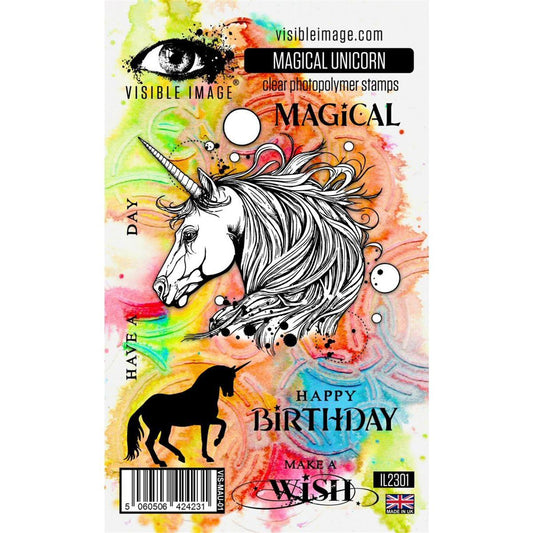 Visible Image clear stamps - Magical Unicorn