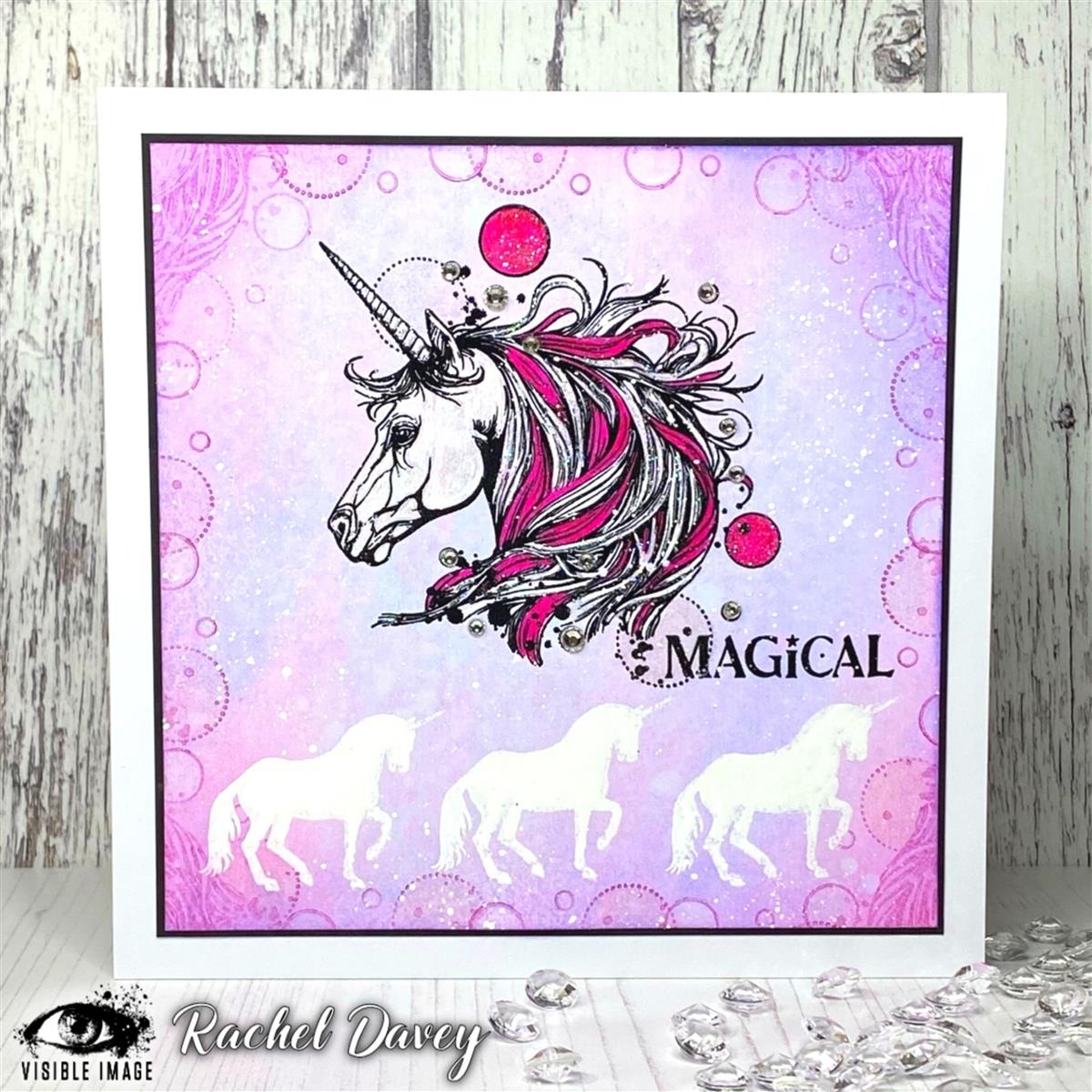 Visible Image clear stamps - Magical Unicorn