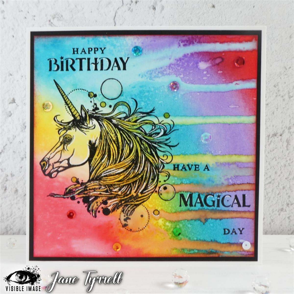 Visible Image clear stamps - Magical Unicorn