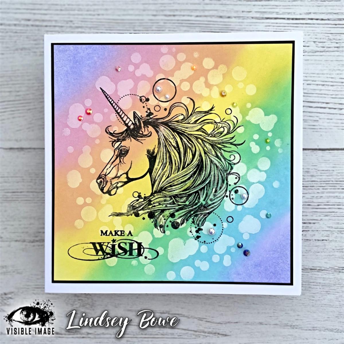 Visible Image clear stamps - Magical Unicorn