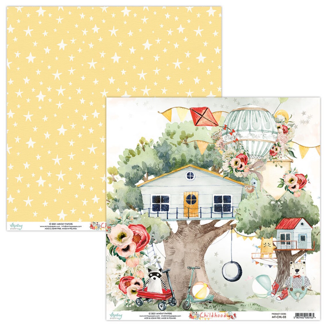 Mintay Papers - Childhood 12 x 12 Scrapbooking Paper