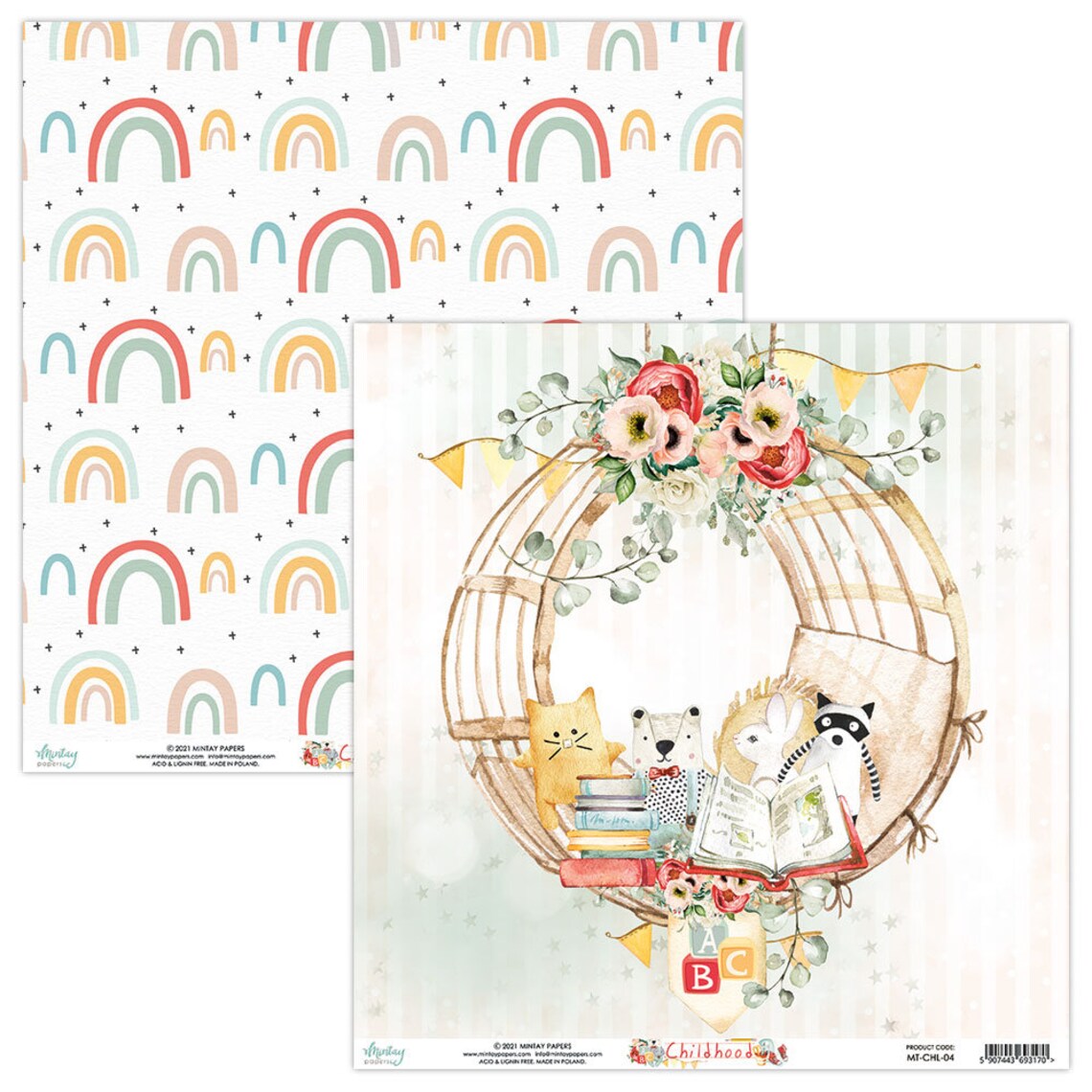 Mintay Papers - Childhood 12 x 12 Scrapbooking Paper