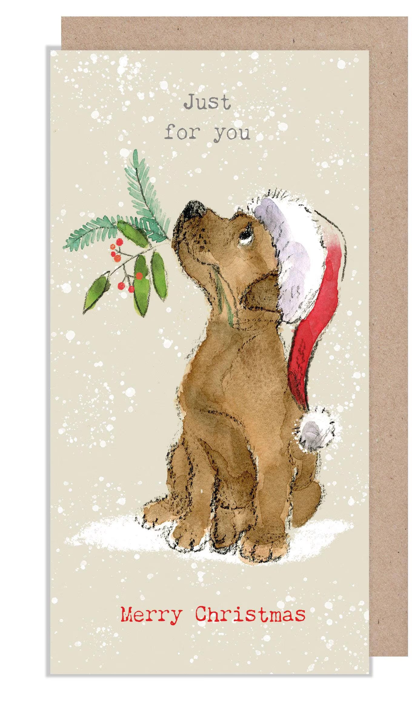 Money Wallet - Paper Shed Deigns - Chocolate Labrador With Foliage – 10Cats